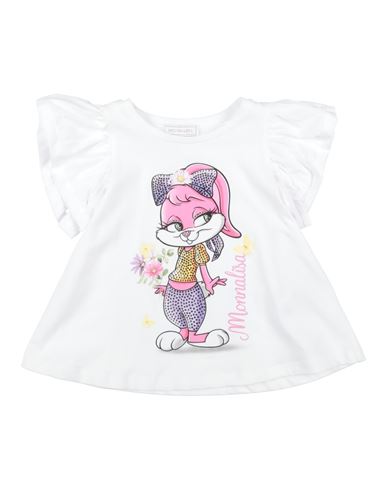 Shop Monnalisa Toddler Girl T-shirt White Size 4 Cotton