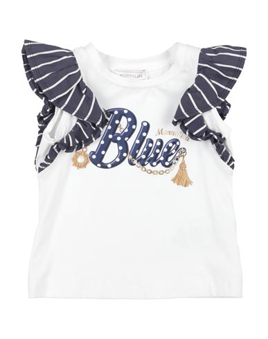 Monnalisa Toddler Girl T-shirt White Size 5 Cotton, Elastane, Polyamide In White