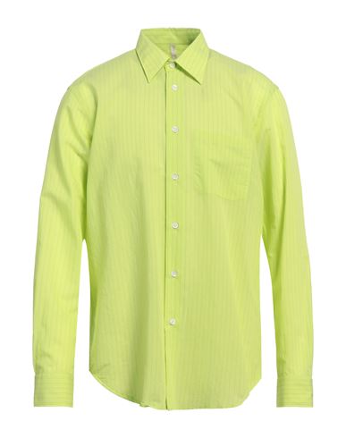 Shop Sunflower Man Shirt Acid Green Size Xl Cotton, Polyamide