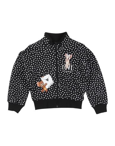 Shop Monnalisa Toddler Girl Sweatshirt Black Size 3 Cotton, Elastane