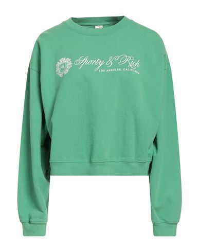 Sporty And Rich Sporty & Rich Woman Sweatshirt Green Size L Cotton