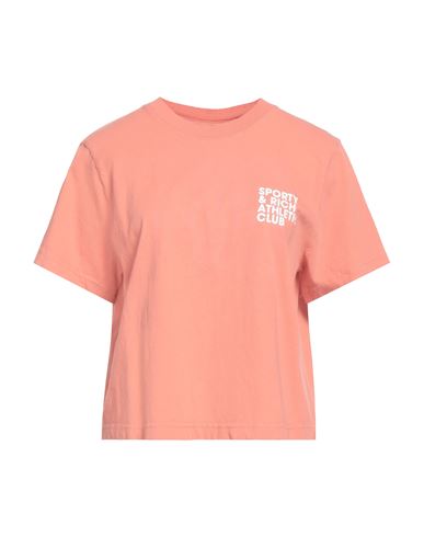 Sporty And Rich Sporty & Rich Woman T-shirt Salmon Pink Size M Cotton