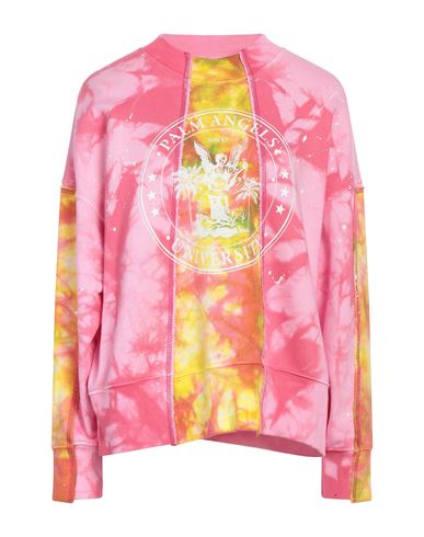 Palm Angels Woman Sweatshirt Pink Size S Cotton, Polyester