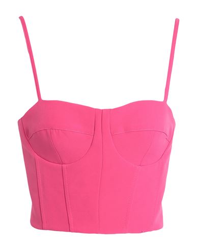 Gaelle Paris Gaëlle Paris Woman Top Fuchsia Size 6 Polyester, Elastane In Pink
