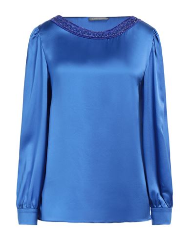 Alberta Ferretti Woman Top Blue Size 10 Silk