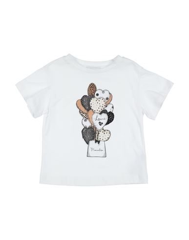 Shop Monnalisa Toddler Girl T-shirt White Size 7 Cotton