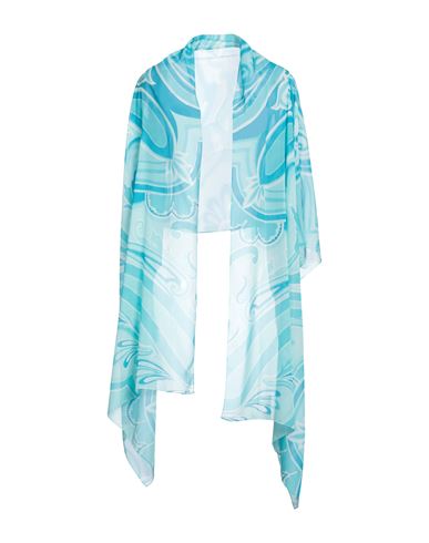 Shop Etro Woman Top Azure Size M Silk In Blue