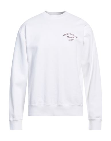 Shop Sporty And Rich Sporty & Rich Man Sweatshirt White Size L Cotton