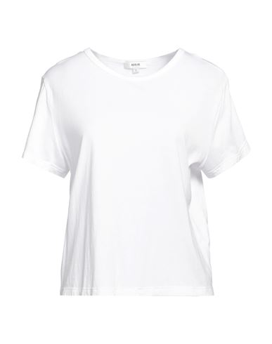 Shop Agolde Woman T-shirt White Size L Modal, Supima