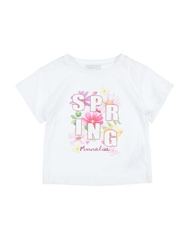 Monnalisa Toddler Girl T-shirt White Size 6 Cotton In White