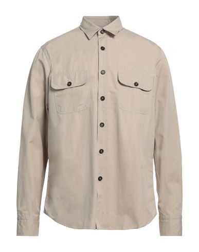 Alessandro Gherardi Man Shirt Beige Size S Cotton