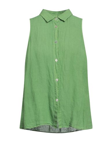 Homeward Clothes Woman Shirt Green Size 10 Linen