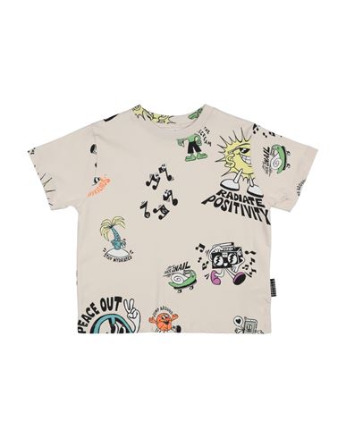 Shop Molo Toddler Boy T-shirt Beige Size 7 Cotton