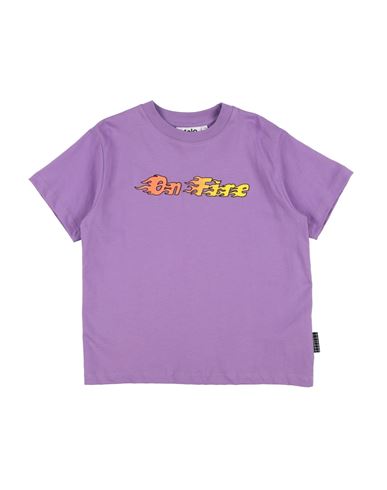Shop Molo Toddler Boy T-shirt Purple Size 7 Cotton