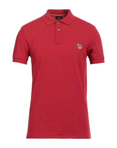Ps By Paul Smith Ps Paul Smith Man Polo Shirt Red Size M Cotton