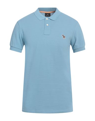 Ps By Paul Smith Ps Paul Smith Man Polo Shirt Light Blue Size Xl Cotton