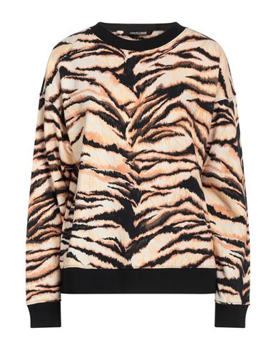 Roberto Cavalli Woman Sweatshirt Beige Size 10 Cotton In Brown