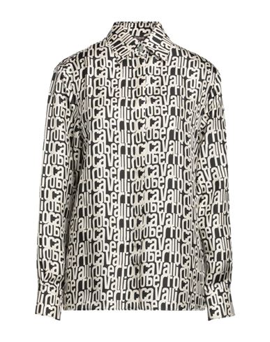Shop Roberto Cavalli Woman Shirt Black Size 10 Silk