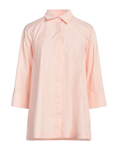 Max Mara Woman Shirt Light Pink Size 4 Cotton