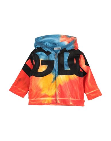 Dolce & Gabbana Toddler Boy Sweatshirt Orange Size 3 Cotton In Orange