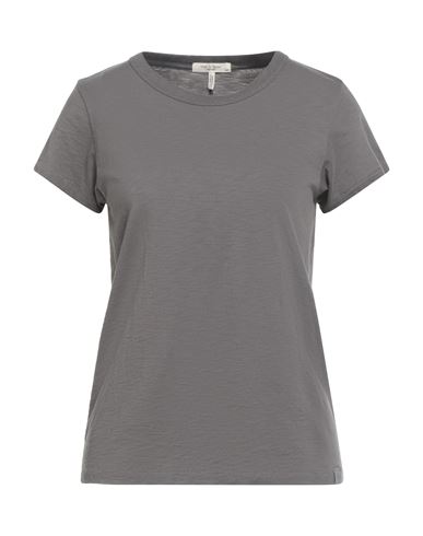 Rag & Bone Woman T-shirt Grey Size L Organic Cotton