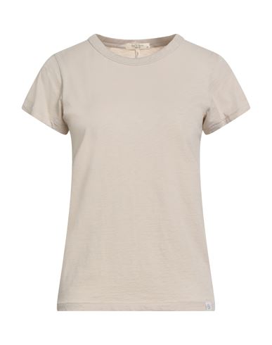 Rag & Bone Woman T-shirt Beige Size L Pima Cotton In Brown