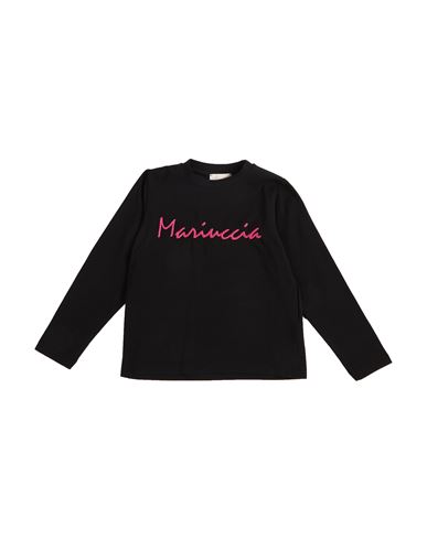 Shop Mariuccia Toddler Girl T-shirt Black Size 4 Cotton, Elastane