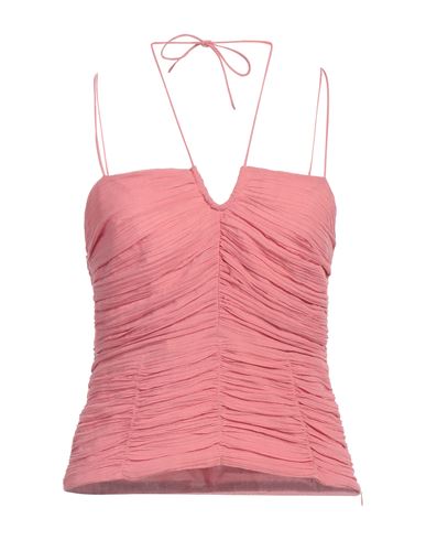 Masscob Woman Top Pink Size L Cotton, Silk, Linen