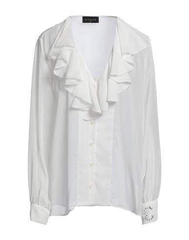 Gaelle Paris Gaëlle Paris Woman Shirt White Size 6 Polyester