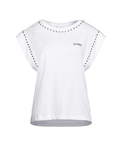 Gaelle Paris Gaëlle Paris Woman T-shirt White Size 2 Cotton