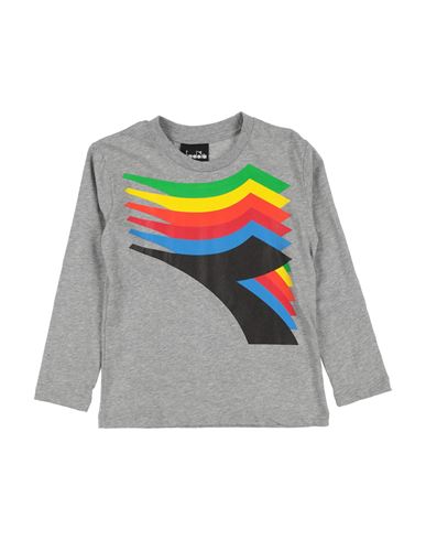 Diadora Toddler Boy T-shirt Grey Size 6 Cotton In Grey
