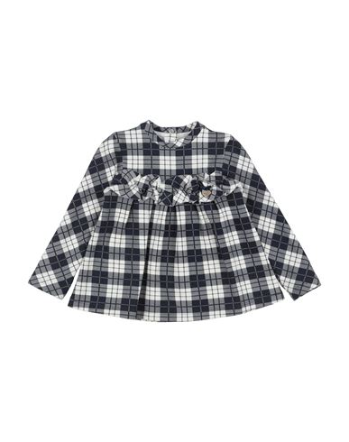 Le Bebé Newborn Girl Top Midnight Blue Size 3 Cotton, Elastic Fibres In Blue