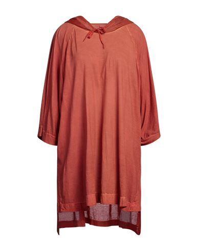 Masnada Woman Top Rust Size 8 Cotton, Silk In Red