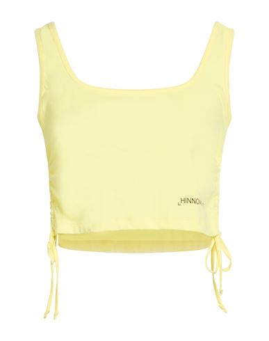Hinnominate Woman Top Yellow Size L Cotton In Yellow