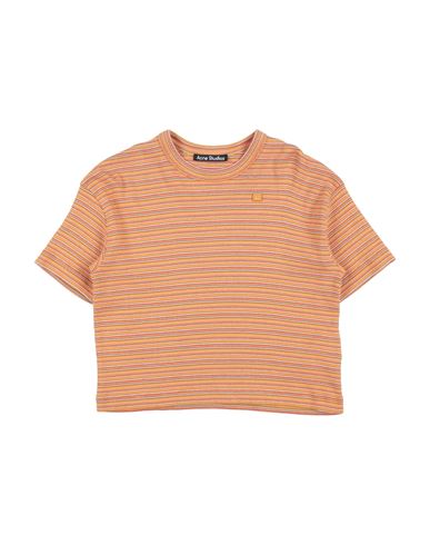 Acne Studios Babies'  Toddler Girl T-shirt Orange Size 6 Cotton