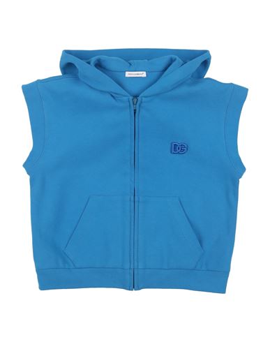 Shop Dolce & Gabbana Toddler Boy Sweatshirt Azure Size 3 Cotton, Elastane In Blue