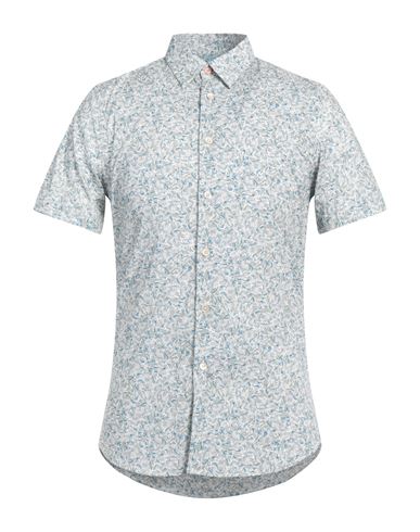 Ps By Paul Smith Ps Paul Smith Man Shirt Light Grey Size S Cotton, Elastane