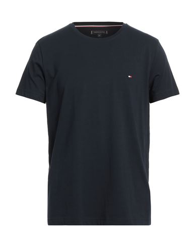 Tommy Hilfiger Man T-shirt Midnight Blue Size Xl Cotton, Elastane