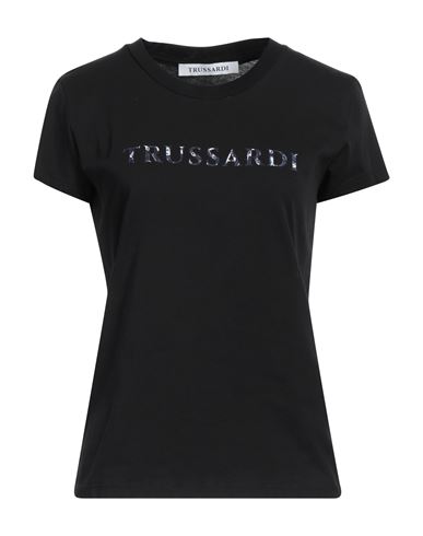 Trussardi Woman T-shirt Black Size Xxl Cotton