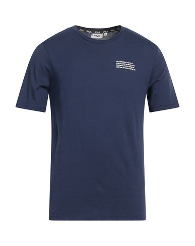 Fila Man T-shirt Navy Blue Size Xxl Cotton