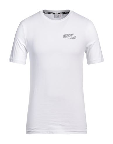 Fila Man T-shirt White Size M Cotton