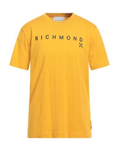 Richmond X Man T-shirt Ocher Size 3xl Cotton In Yellow