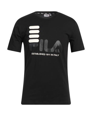 Fila Man T-shirt Black Size L Cotton