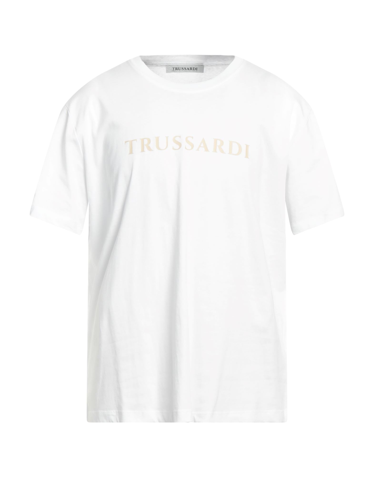 《セール開催中》TRUSSARDI メンズ T シャツ ホワイト XXL コットン 100%