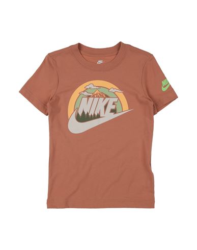 Nike Babies'  Wilderness Futura Toddler Boy T-shirt Camel Size 7 Cotton, Polyester In Beige