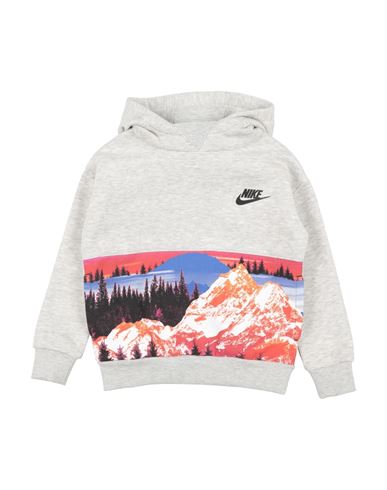 Nike Babies'  B Nsw Snow Day Flc Aop Po Toddler Boy Sweatshirt Light Grey Size 7 Cotton, Polyester