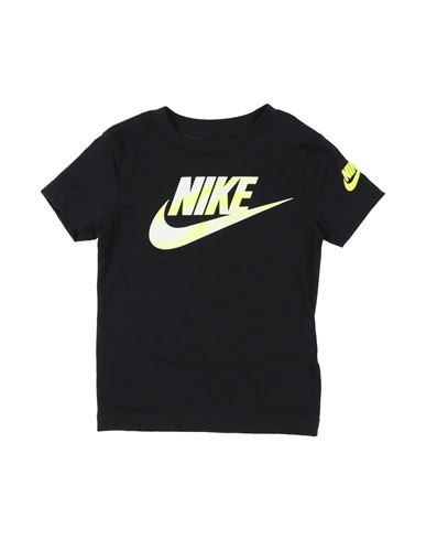 Nike Babies'  Brandmark Tee Futura Toddler Boy T-shirt Black Size 5 Cotton, Polyester