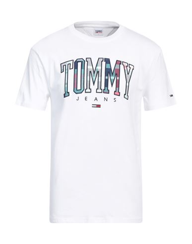 Tommy Jeans Man T-shirt White Size S Cotton