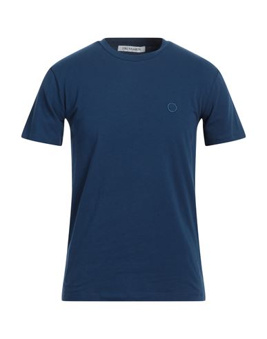 Trussardi Man T-shirt Blue Size Xxl Cotton, Elastane