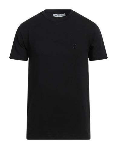 Trussardi Man T-shirt Black Size Xxl Cotton, Elastane